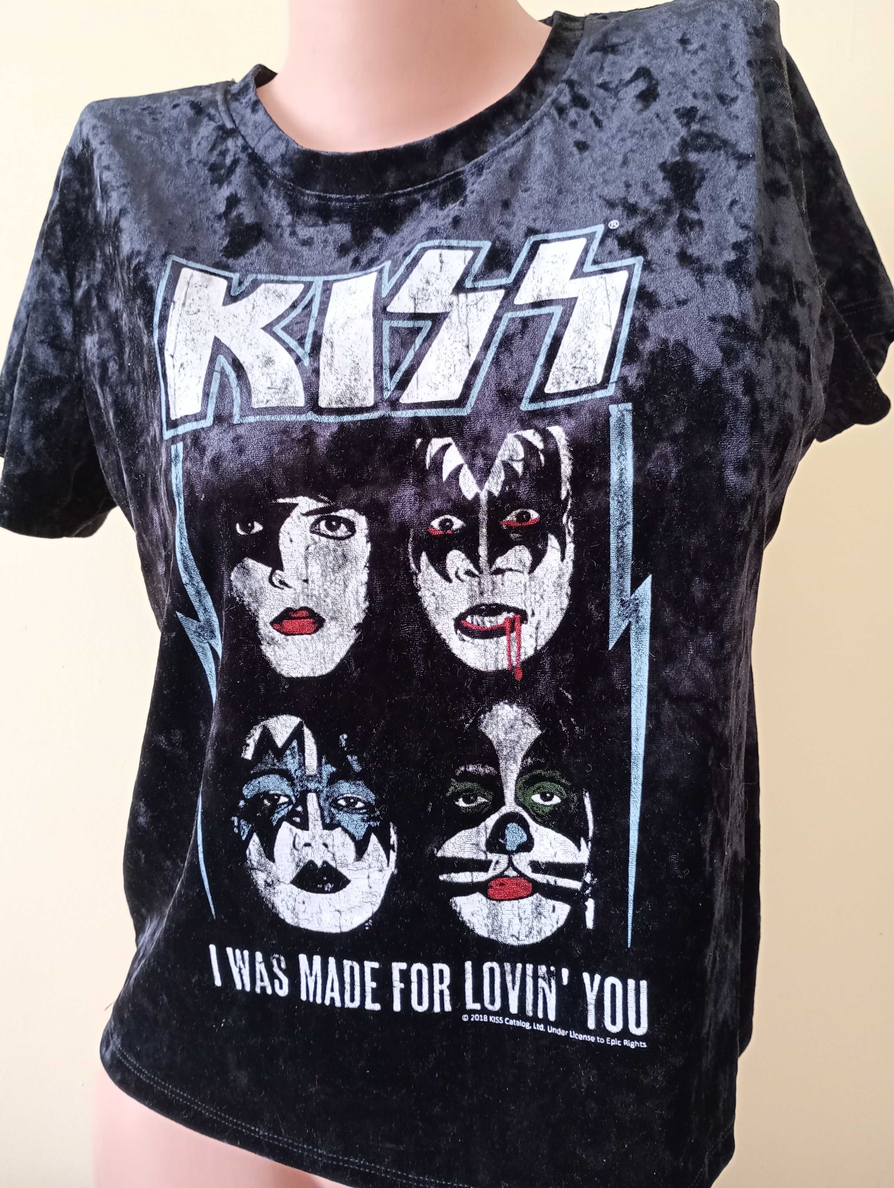 Kiss welurowa bluzeczka z Kiss