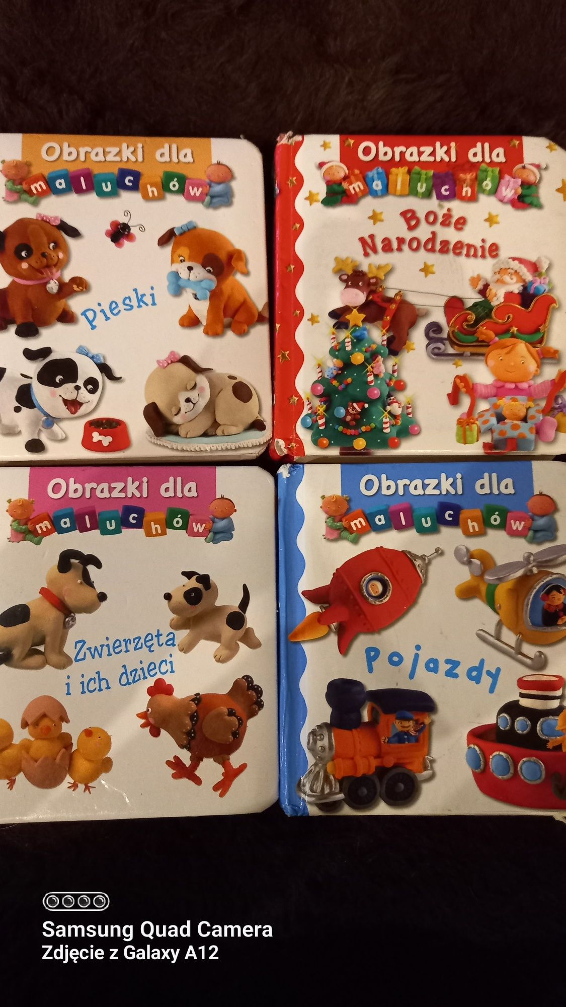 "Obrazki dla maluchów" 4 książeczki dla dzieci grube kartki