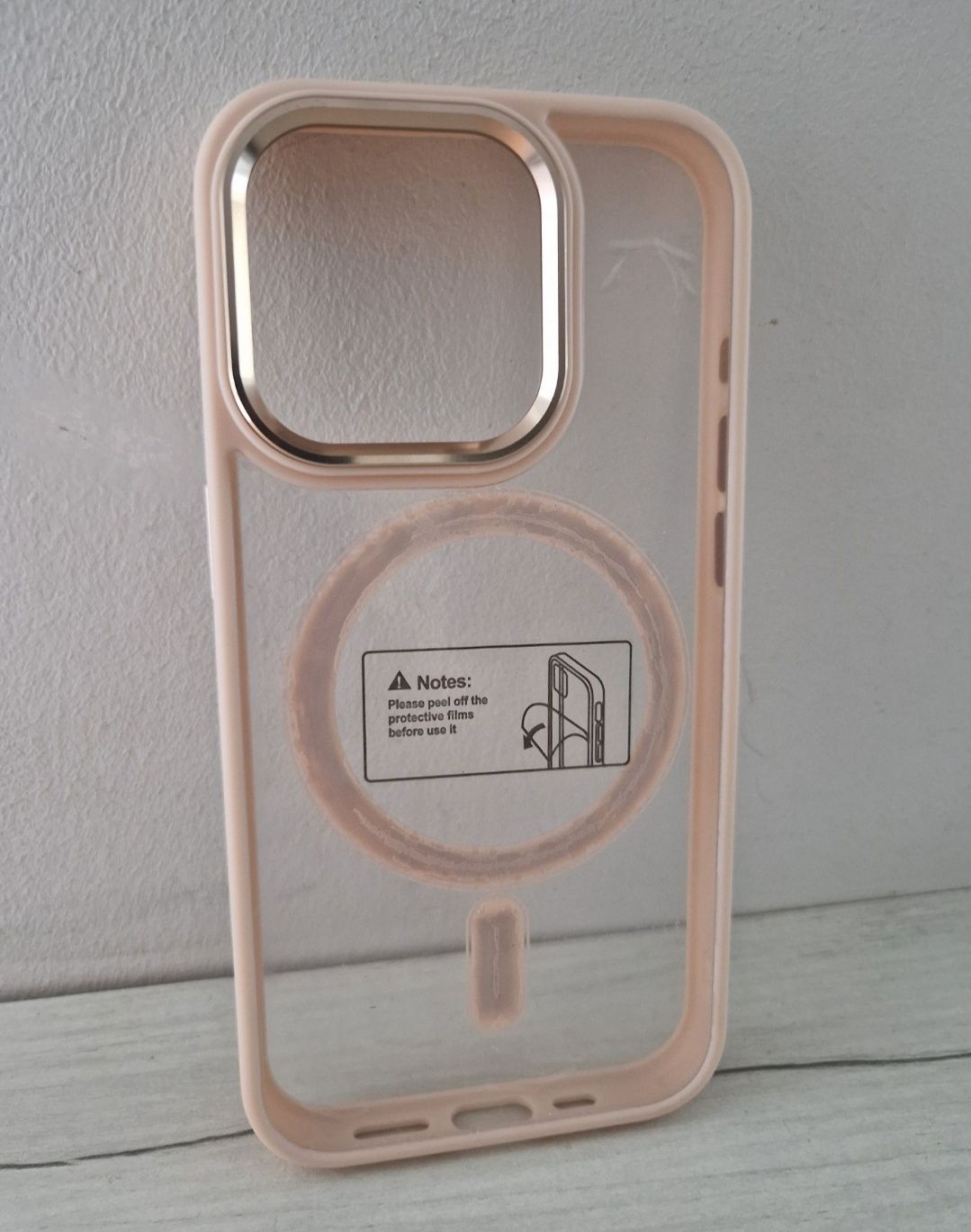 Tel Protect Magnetic Clear Case do Iphone 13 Pro Łososiowy