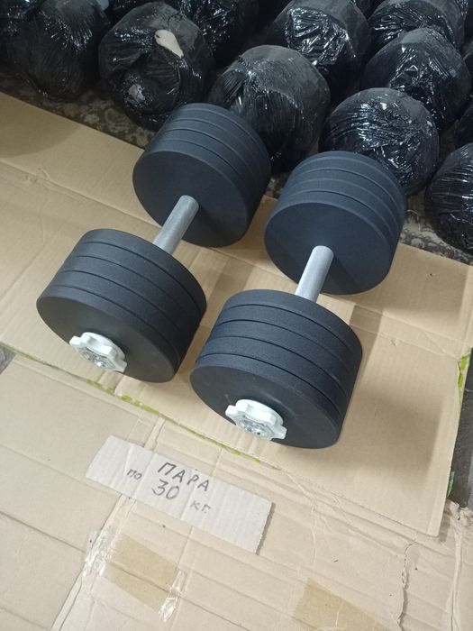 Гантели наборные металлические покрашенные гантели