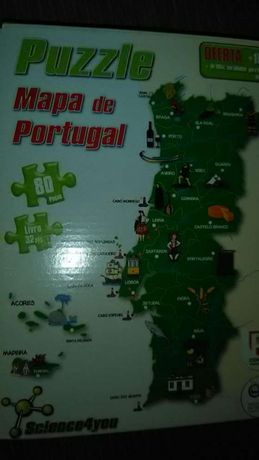 Puzzle mapa portugal science 4 you