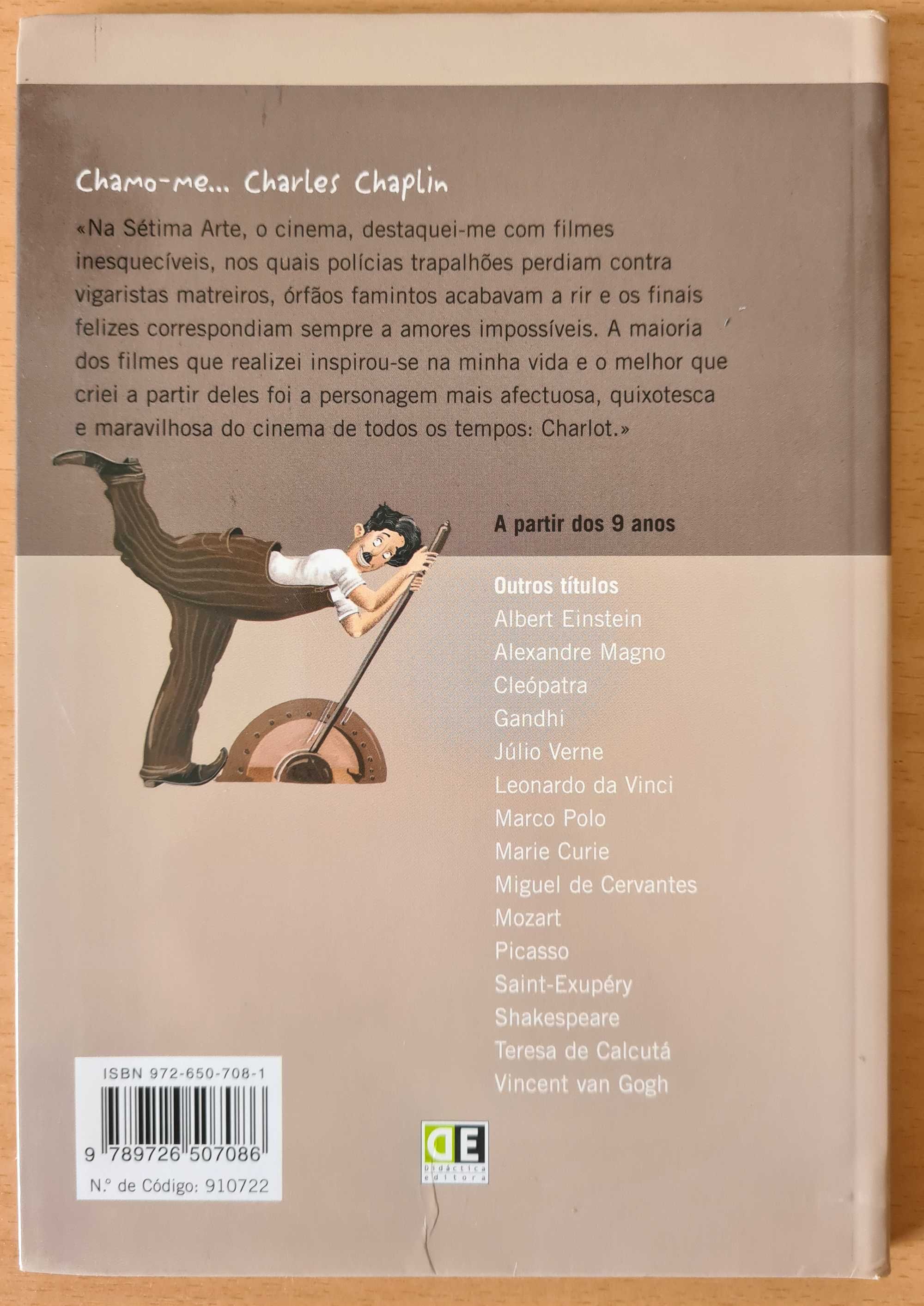 Livro juvenil "Chamo-me Charles Chaplin"