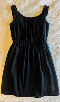 Vestido preto fluido Zara