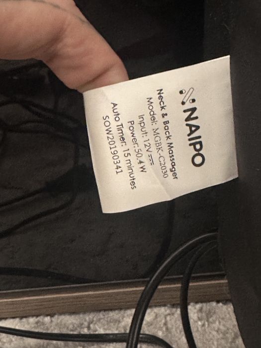 Массажер Naipo накидка 4 в 1 C2030 с подогревом и вибрацией