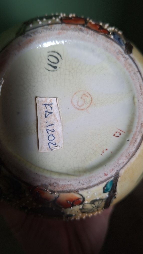 Chiński wazon, pojemnik na herbatę, ręcznie malowany