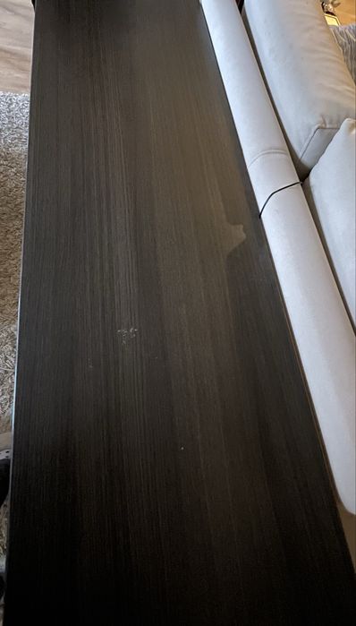 Cómoda cinzeta com 6 gavetas