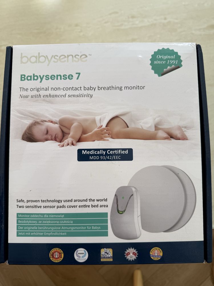 Monitor oddechu Babysense 7 z 2 talerzami
