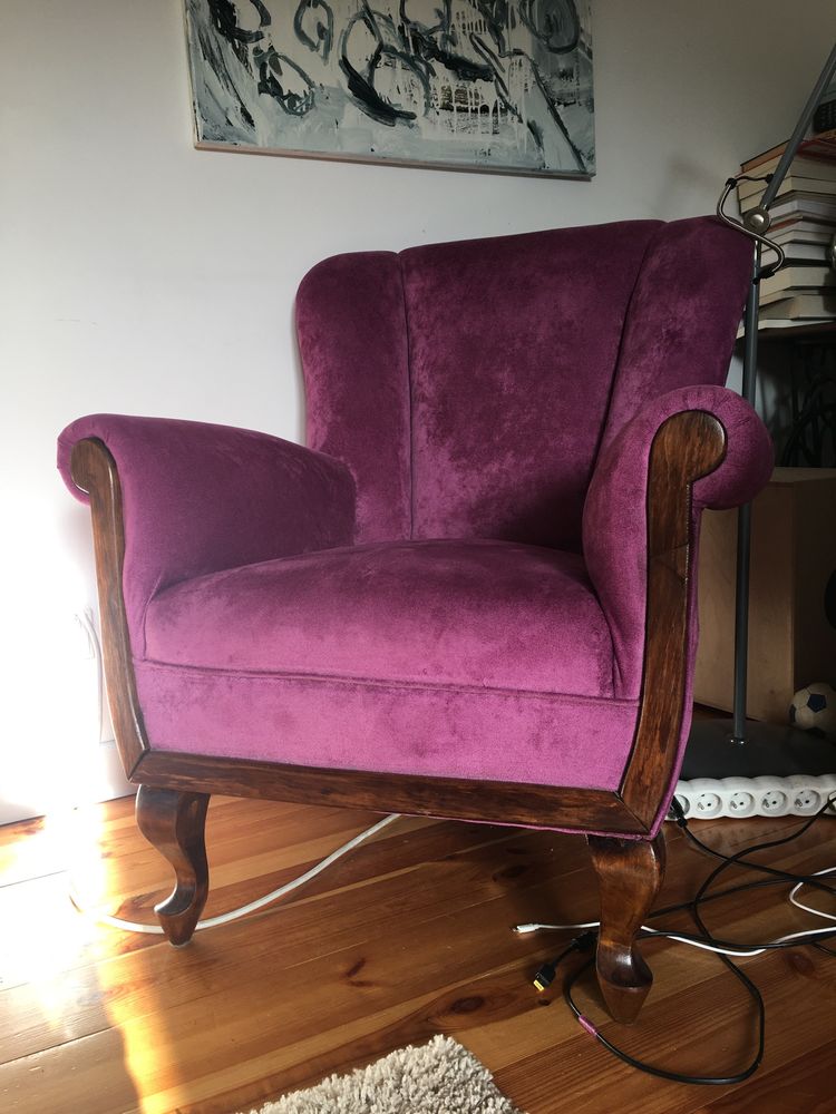 Fotel lirka po renowacji