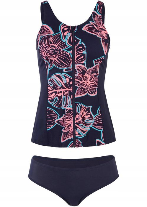 B.P.C tankini we wzory z suwakiem 38.