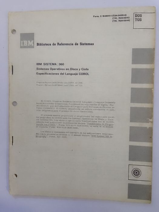 IBM - Sistema 360/Cobol
