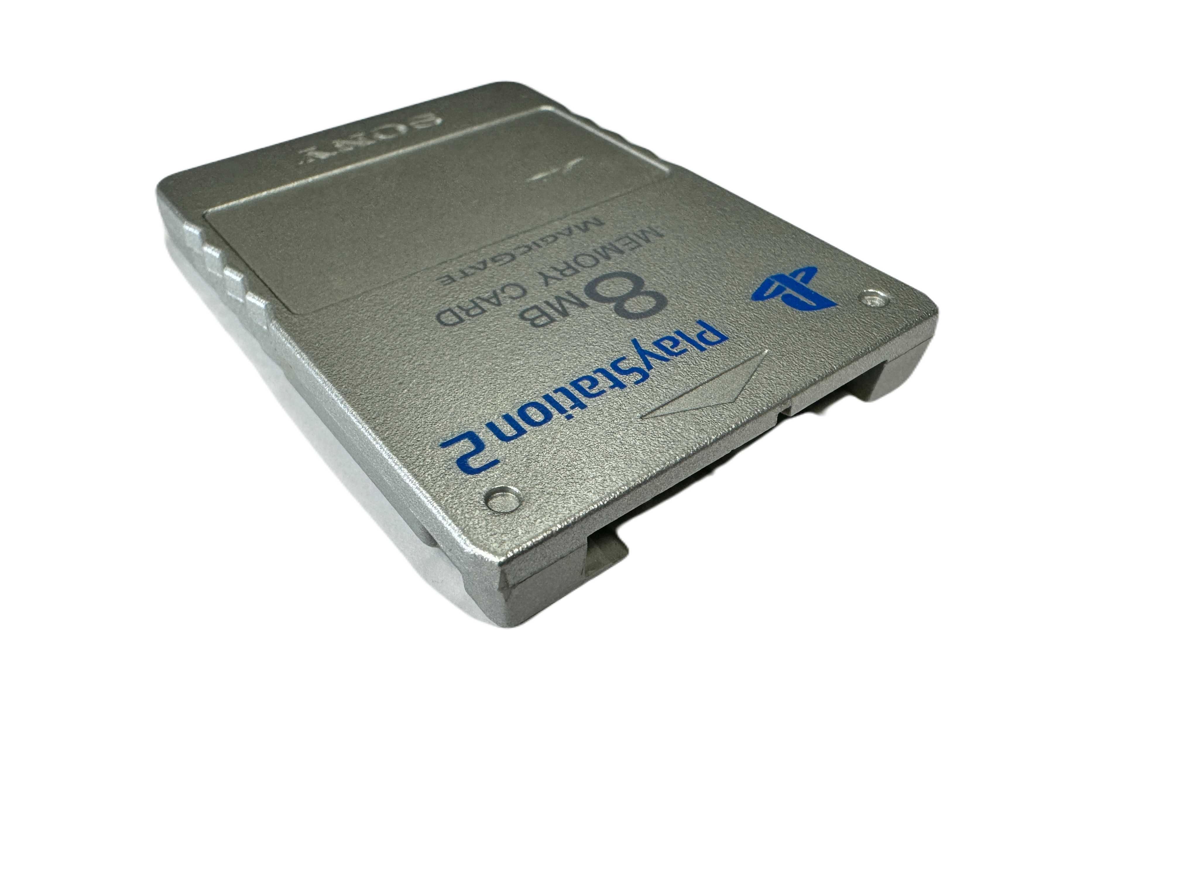 Karta pamięci Memory Card PS2 8 mb srebrna ORYGINAŁ SUPER STAN