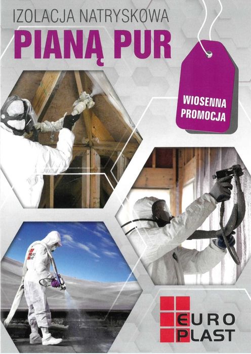 Ocieplenie Poddasza Piana PUR Celuloza Wełna Naprawa dachu po Kunie