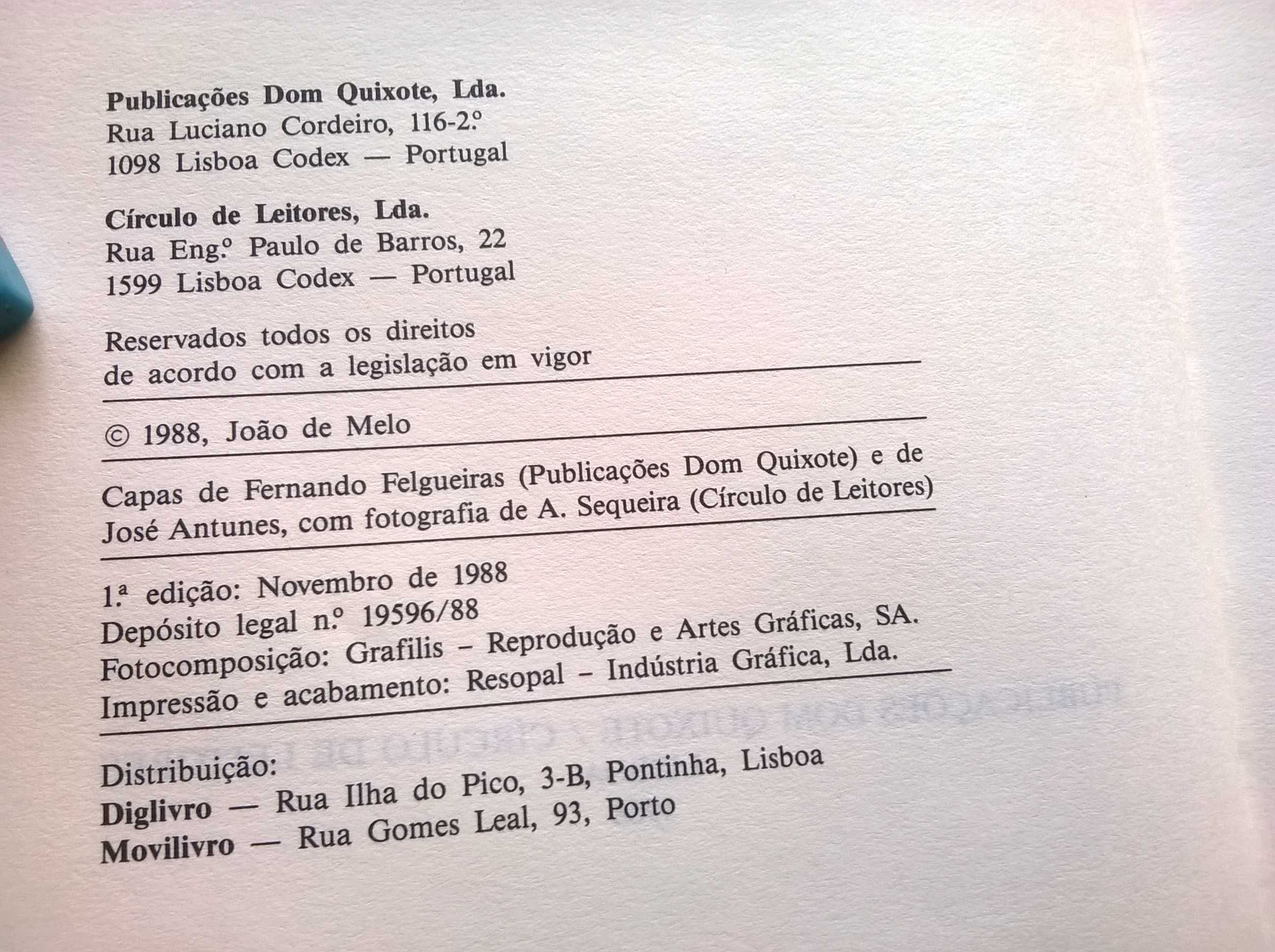 Gente Feliz com Lágrimas (1.ª ed.) - João de Melo (portes grátis)