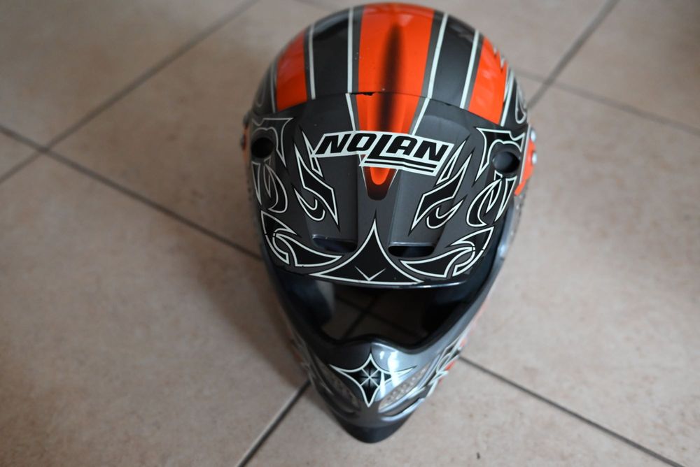 Okazja! Kask motocyklowy NOLAN karbonowy, carbon, M, lekki wytrzymały