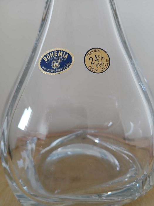 Garrafa / decanter Cristal Bohemia NOVA