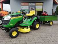 Kosiarka samojezdna traktorek z koszem JOHN DEERE pompa 2 cylindry moc