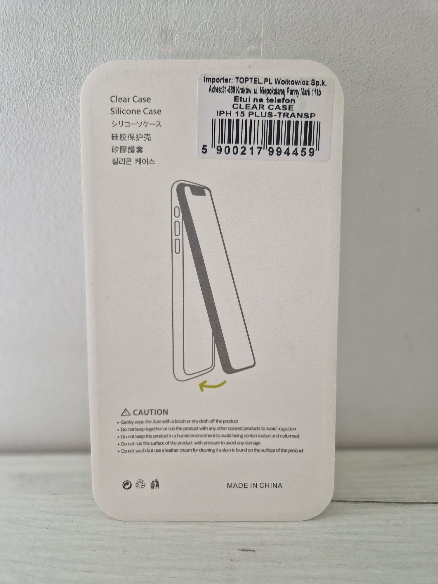 Clear Case do Iphone 15 Plus Przezroczysty