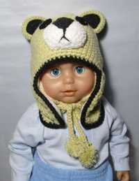 Тепла зимова дитяча шапка для малюків, для дівчинки 53р. шапочка