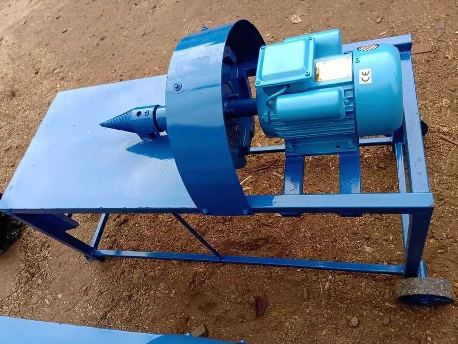Дровокол + маховик -колесо ГАЗ-24-электродвигатель 3.0 квт\380вольт