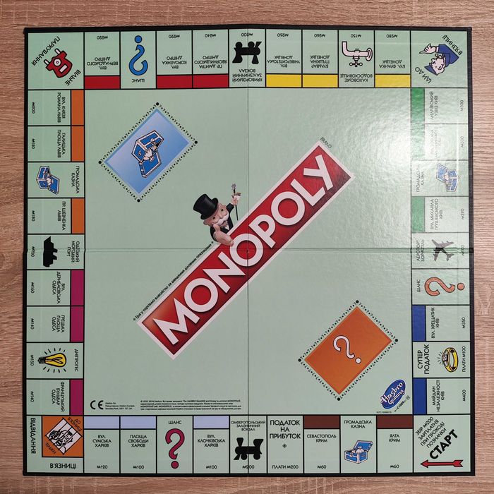 Оригінал українською мовою! Настільна гра Монополія Україна, Hasbro