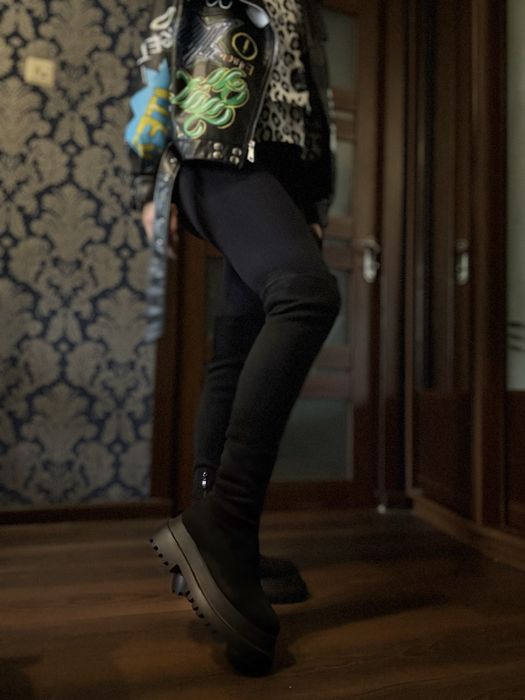 Ботфорти Bomond штучний замш чорні 40 розмір