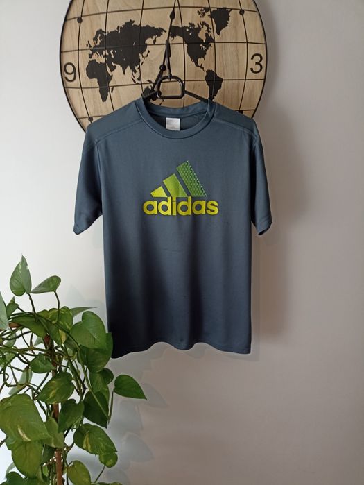 T-shirt popielaty adidas roz.164/S