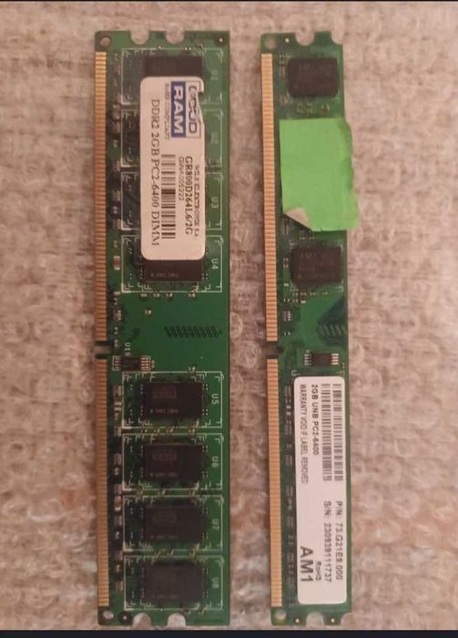 pamięć RAM ddr II pc6400 2 GB x 2 razem 4GB