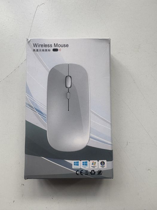 Rato sem fio recarregável preto