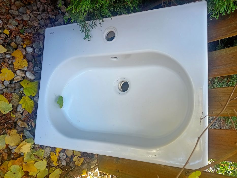 umywalka nablatowa biała KOŁO 60*45*14cm