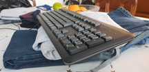 Teclado HP USB preto novo