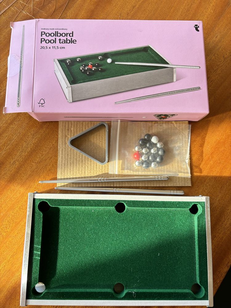 Jogo de bilhar (miniatura - de viagem)