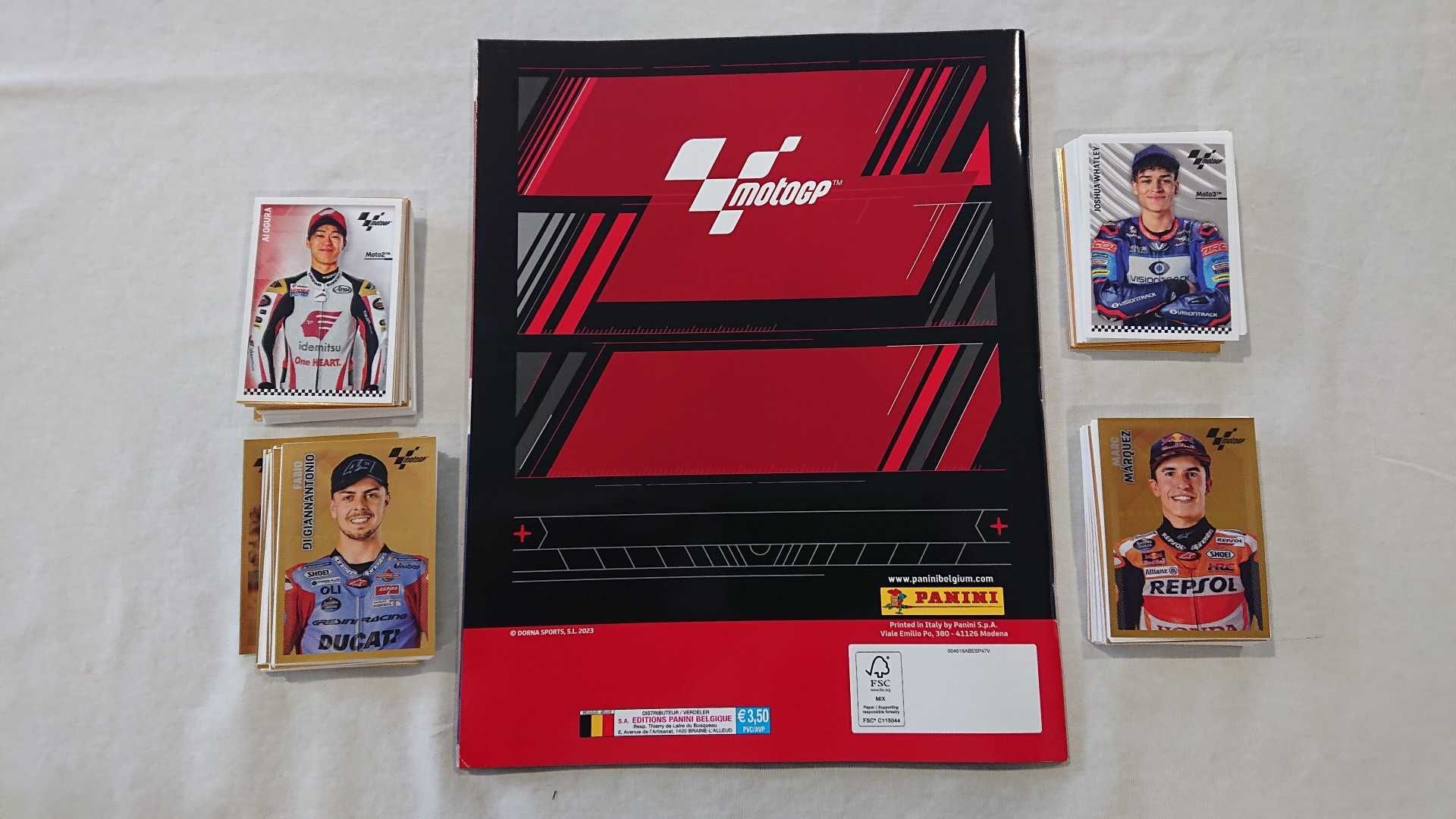 Caderneta F1  Ayrton Senna (Topps) + MotoGP 2023 (Panini)