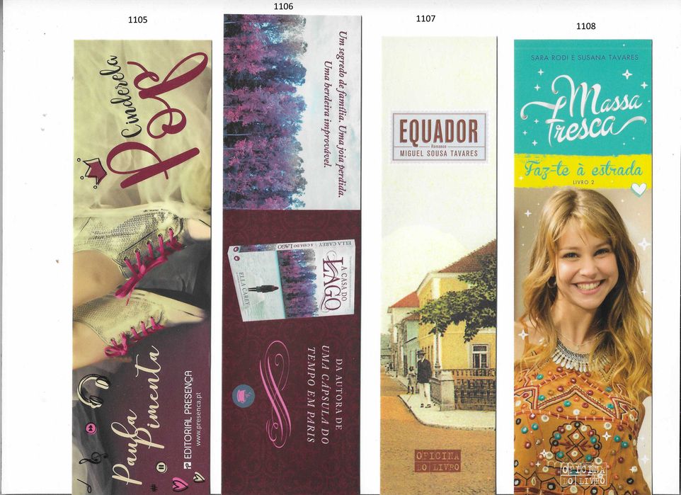 20 marcadores de livros - novos - olx X10937