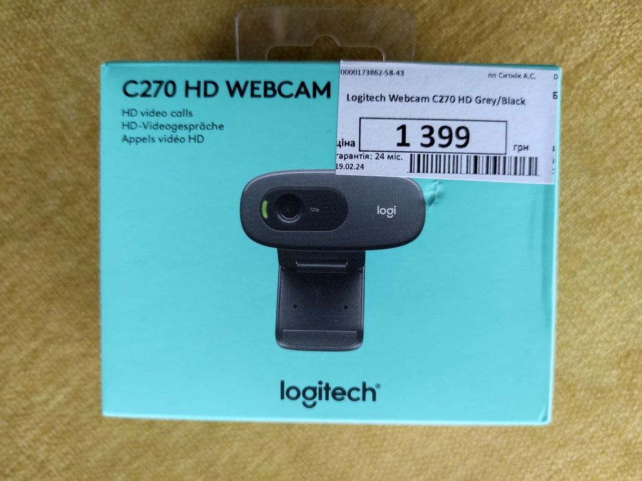 Веб-камера Logitech WebCam C270 HD