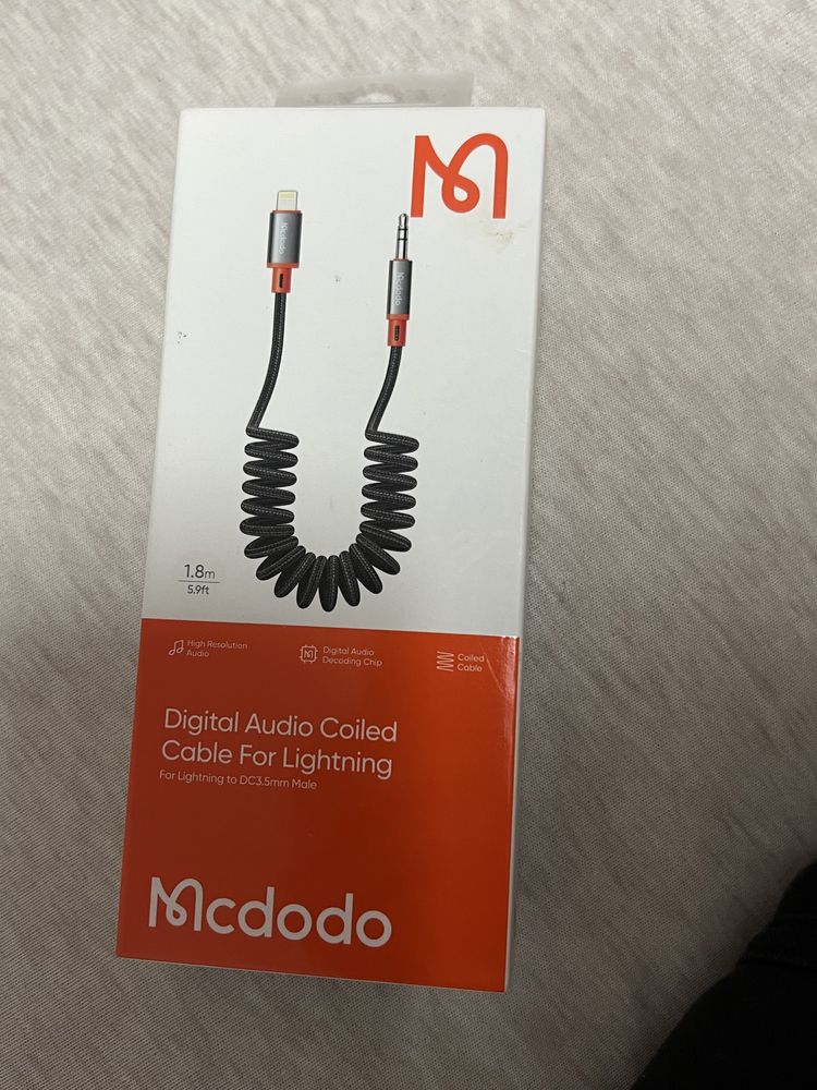 Adapter Lightning to Jack male męski mcdodo