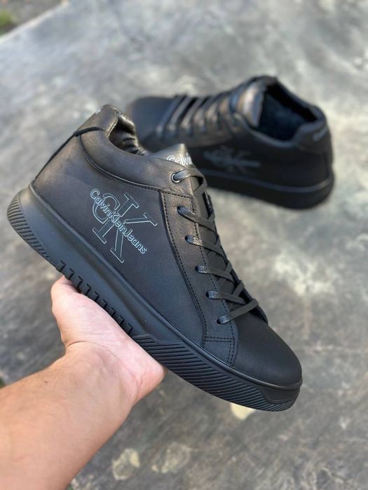 Чоловічі черевики Calvin Klein Ботинки новые оригинал черные кожа