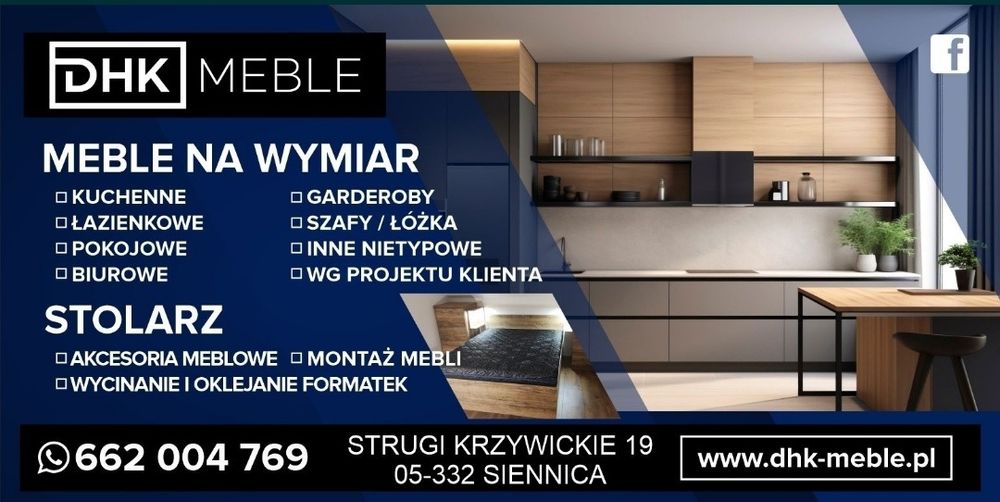 DHK-MEBLE Wykonam meble na wymiar , montaże, wycinanie formatek