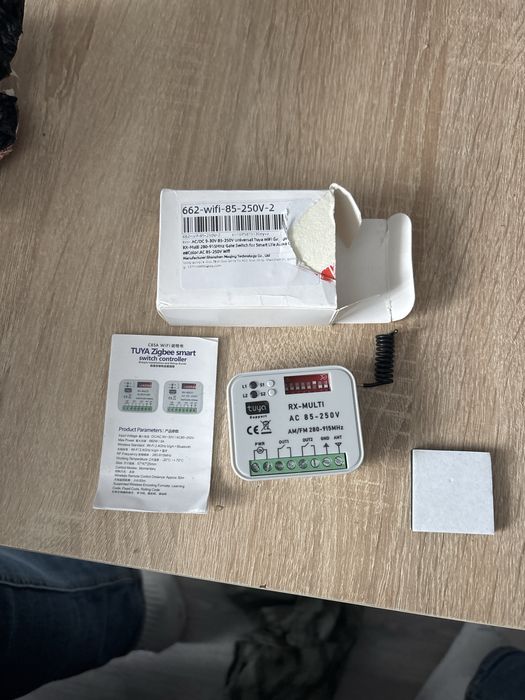 Sterownik uniwersalny do bramy furtki NO 2ch WiFi Tuya rf280-915