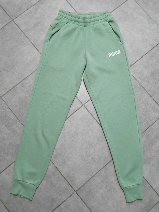 Grubsze bawełniane damskie spodnie dresowe Puma rozm XS