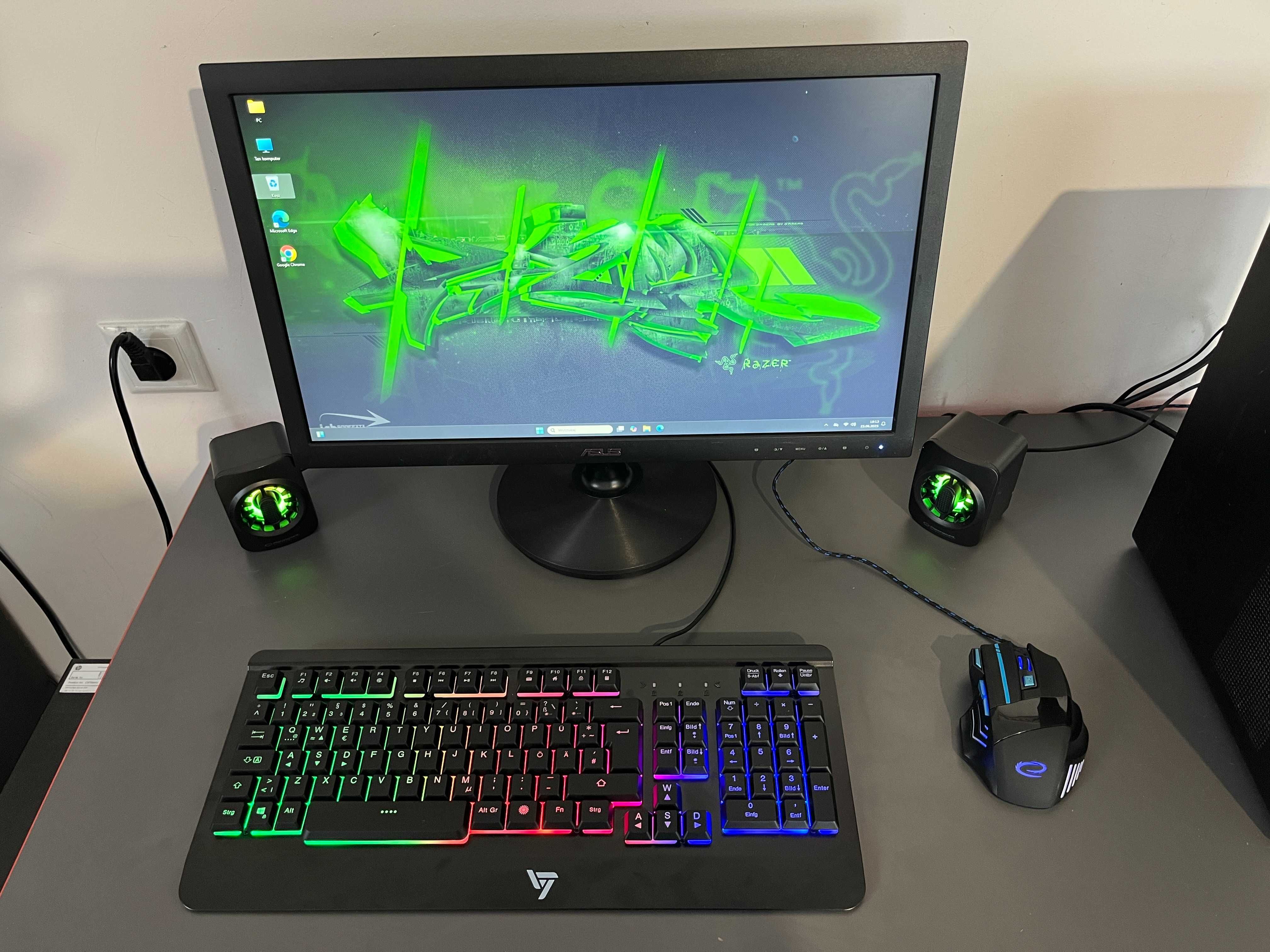 Komputer  Gamingowy  i5 9th 16GB SSD 1 TB GTX 1050Ti 1650 WiFi Monitor