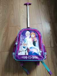 Walizka dla dziecka dziewczynki plecak kraina lodu Anna i Elsa