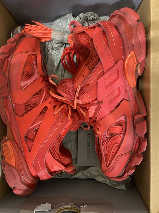 Кросовки balenciaga track full red
