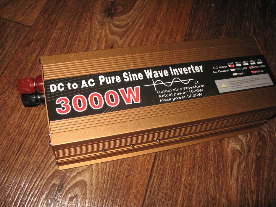 Инвертор преобразователь напряжения 12/220  чистый синус.