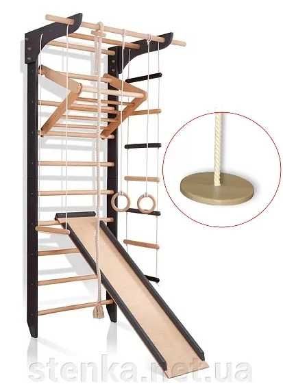 Шведська стінка, широкий турнік, гірка, гойдалка