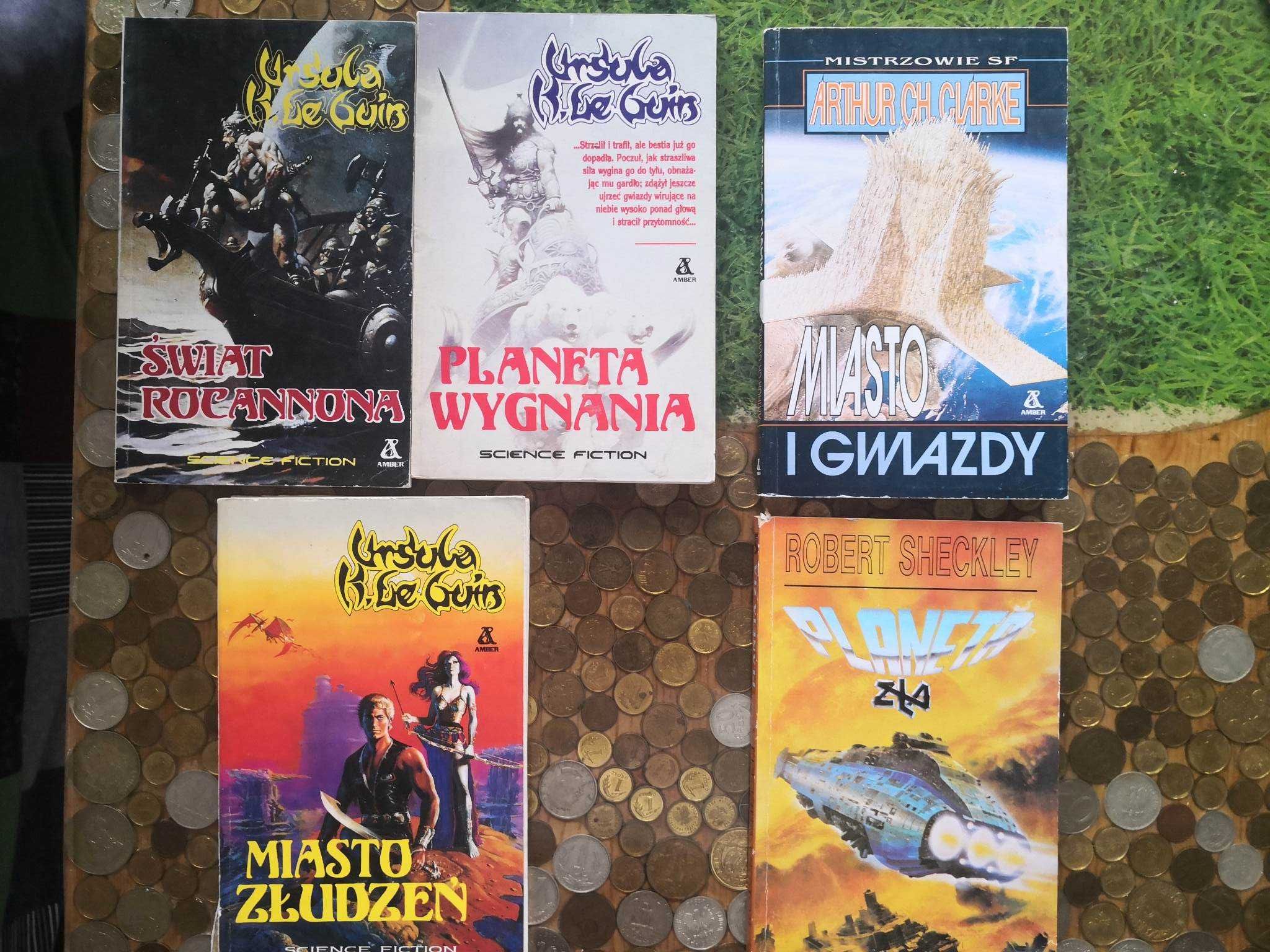 5 x książka z seri Science Fiction Amber, m.in. Ursula K. Le Guin