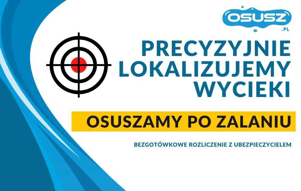 Lokalizacja wycieków wody Warszawa, wykrywanie przecieków OSUSZ.pl