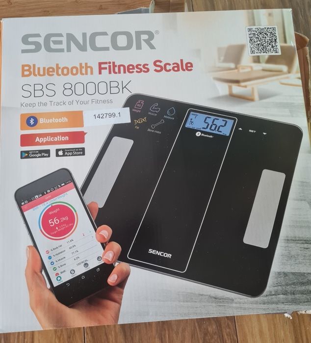 Sprzedam nową ,nigdy nieużywaną wagę SENCOR SBS 8000 BK. Bluetooth,fit