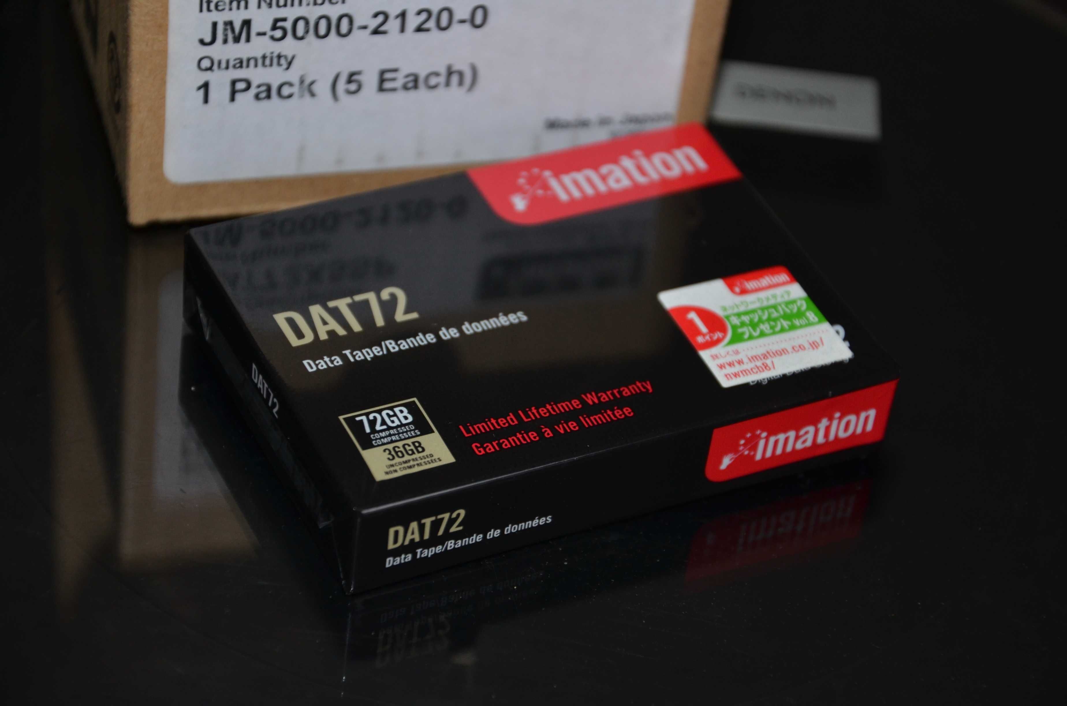 Новые японские DAT кассеты IMATION DAT72 (Made in Japan)  6 часов