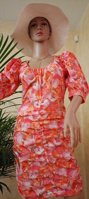 Sukienka hiszpanka S/M Bezowa OKAZJA