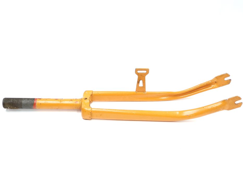 NOWY Widelec Romet Alka 24 cale żółte morelowe widełki